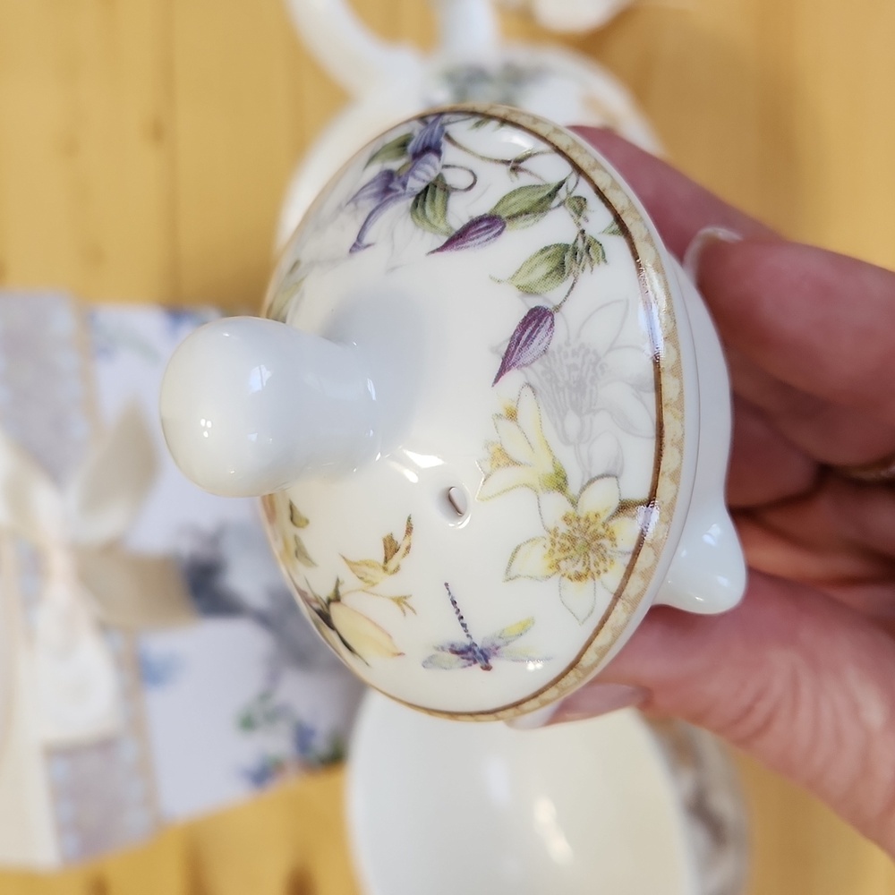 SUMMER RIVER Bits & Pieces Kitty Cat Tea For One 3-Piece Porcelain Set NWB - Picture 14 of 17